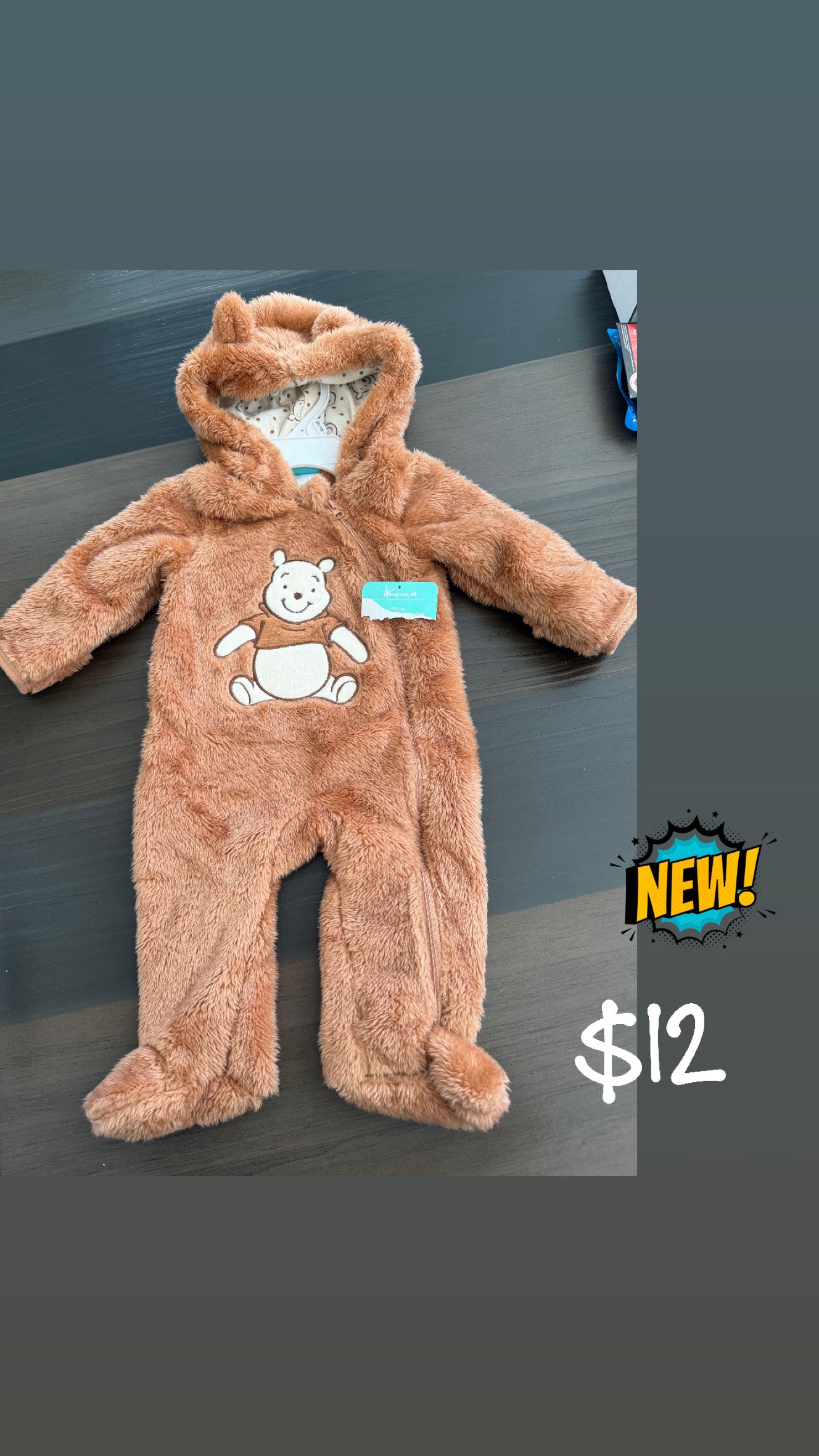 Baby Clothes 0-3 Months Pooh Bear (NEW)