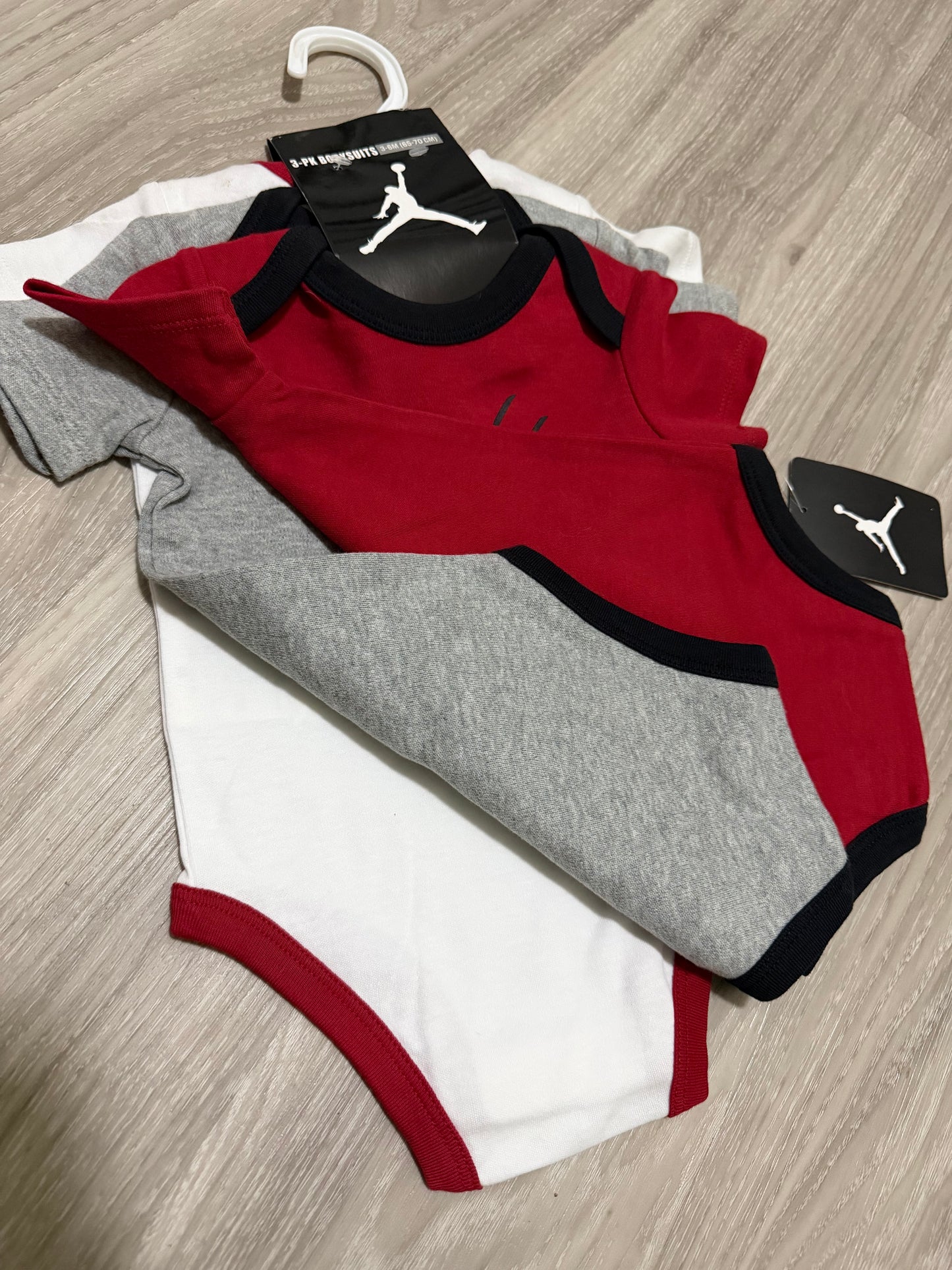 Baby Clothes - Jordan's Onesies 3pk 3-6 months (NEW)