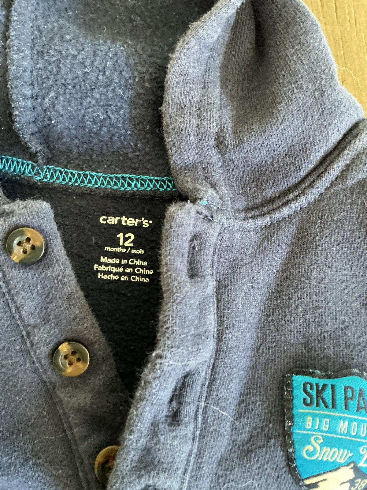 Baby Clothes - Blue Sweater - 12 Months Carters (Used)