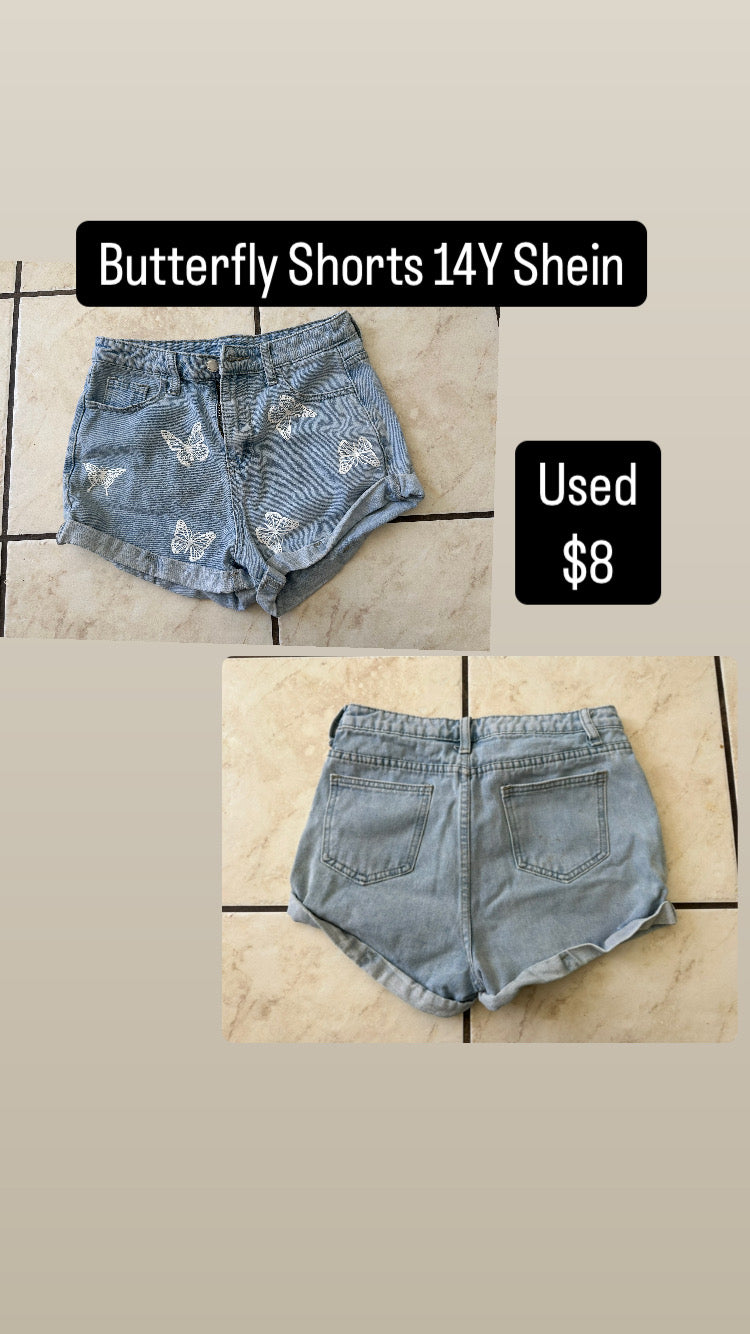 Butterfly Shorts 14Y Shein