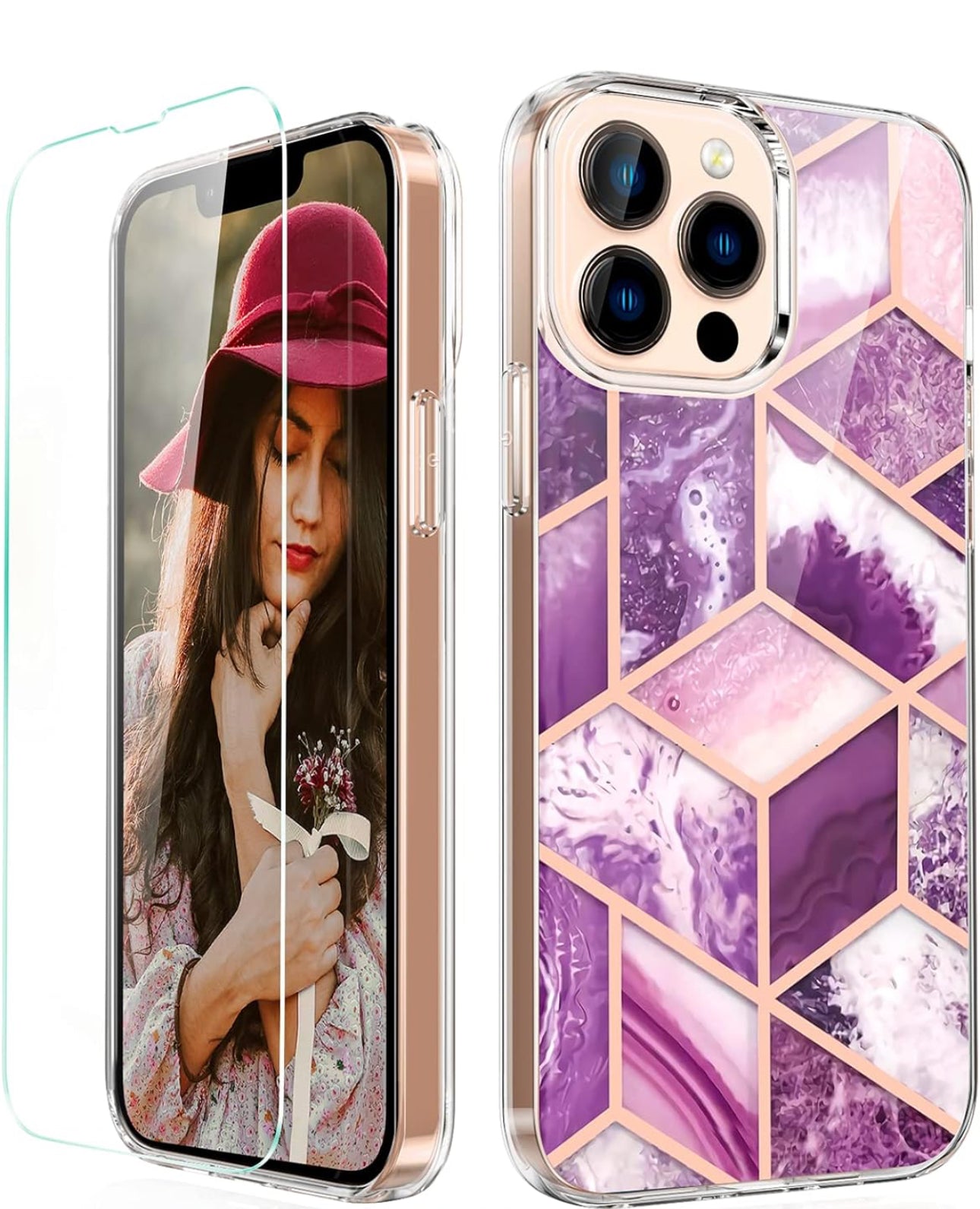 Phone case, iPhone 13 Pro, Case #4 (Purple)