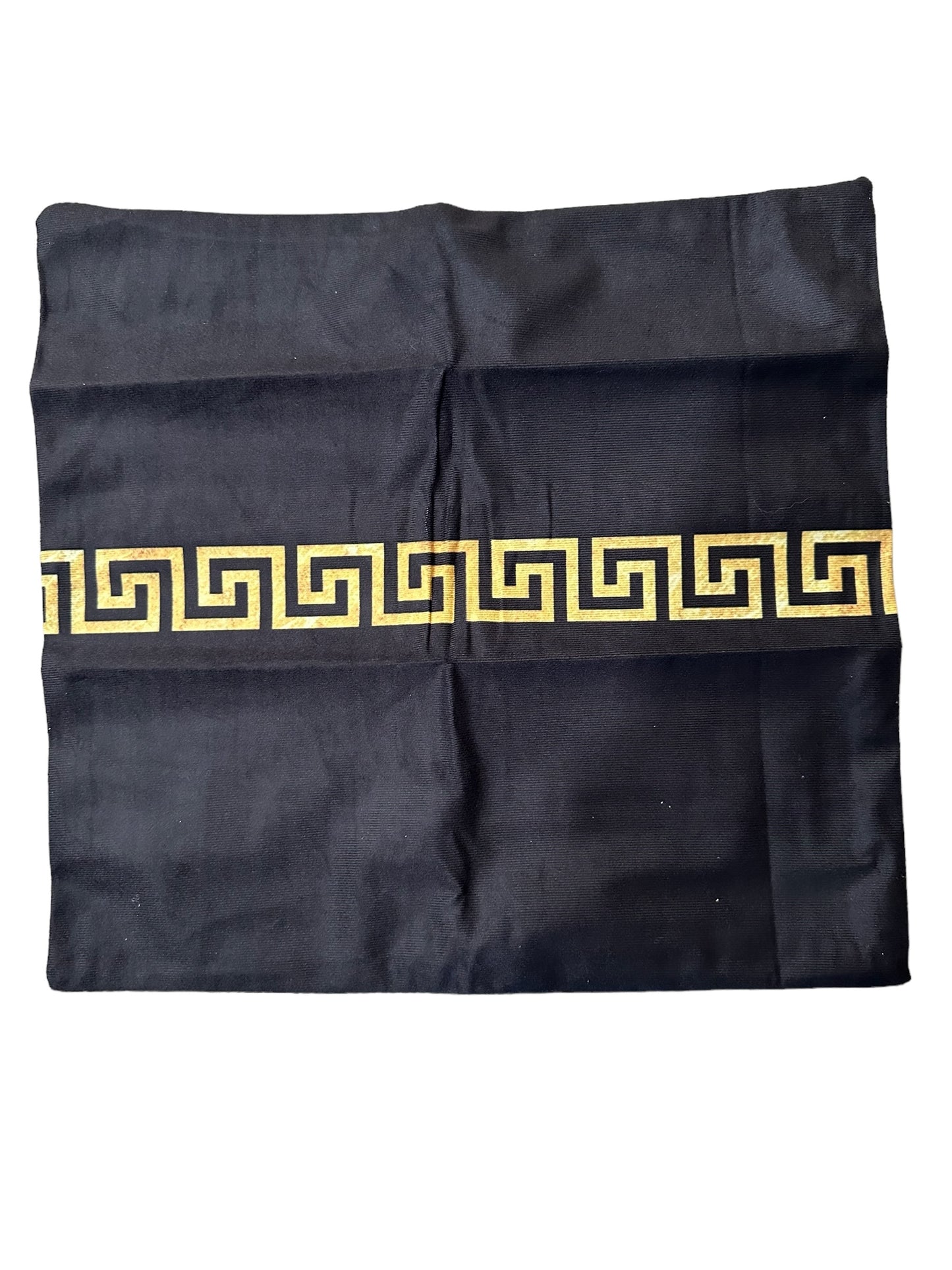 Black and gold pillow case 16x16 (Single)