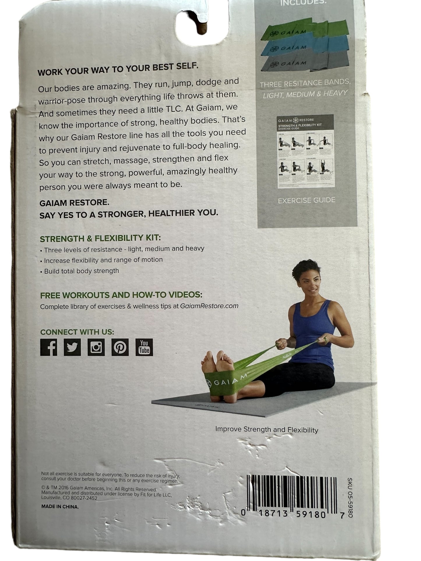 Gaiam Restore Strength & Flexibility Kit