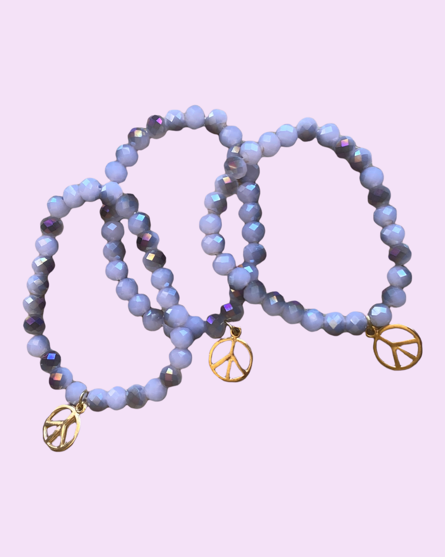 Lepidolite Peace Crystal Bracelet