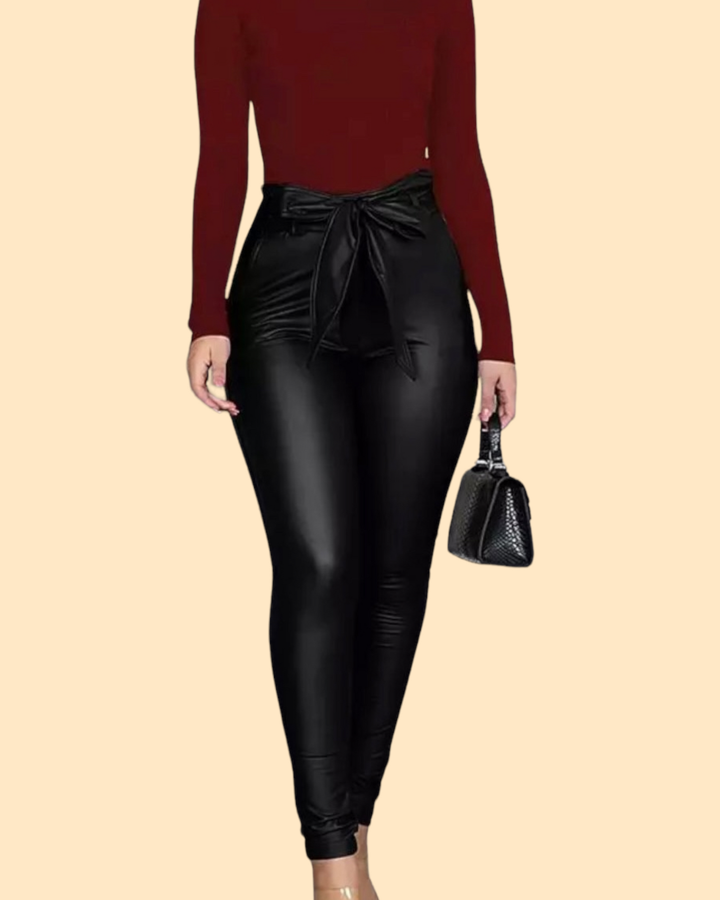 Fashionable Pleather Pants (NEW)