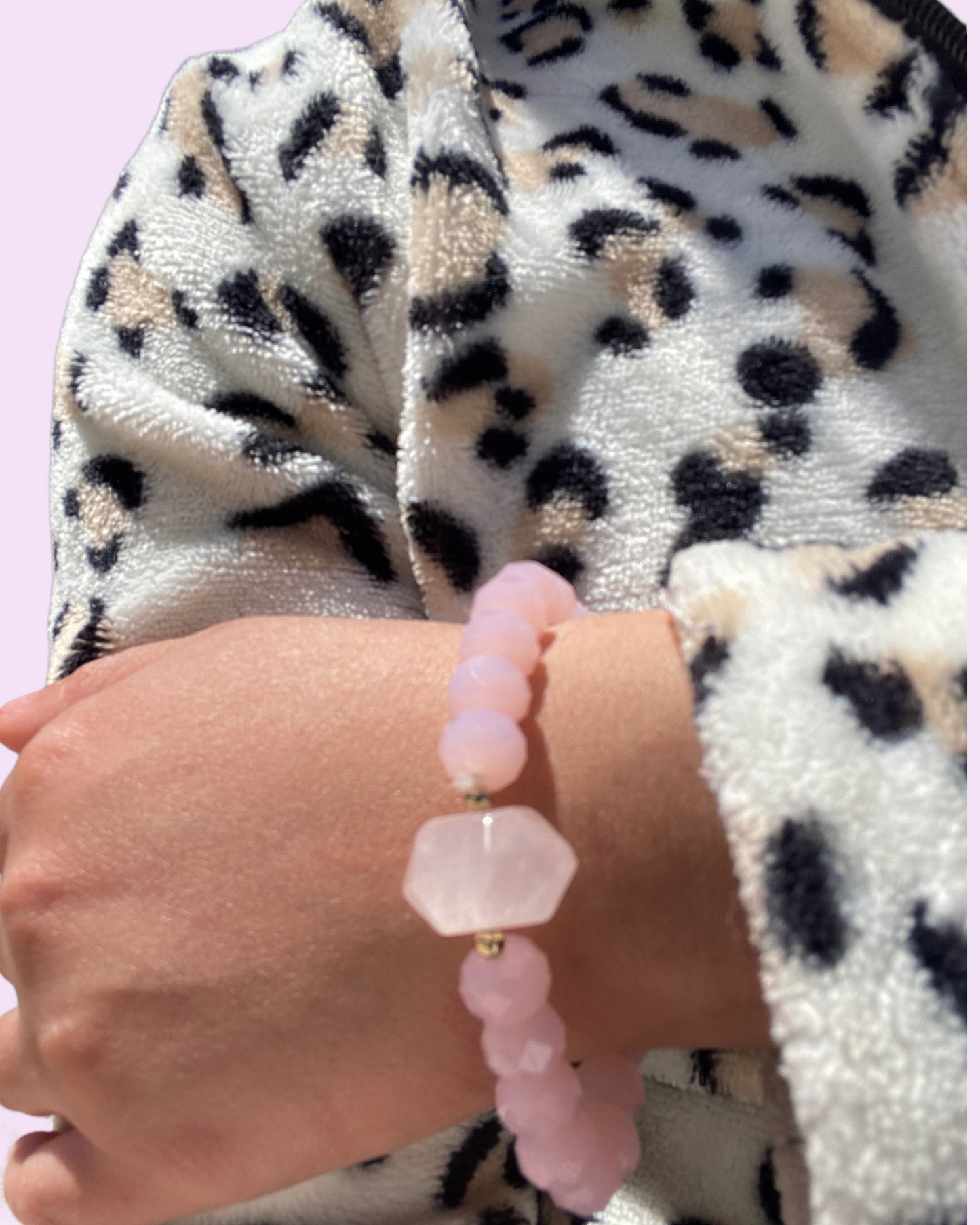 Rose Quartz Crystal Bracelet