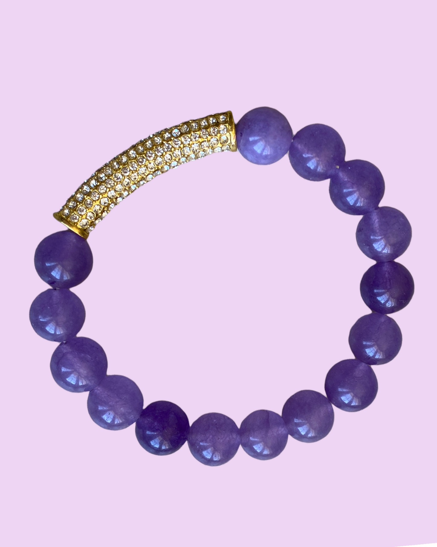 Fancy Amethyst Crystal Bracelet