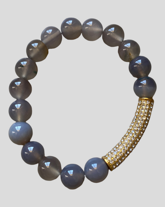 Gray Moonstone Bracelet