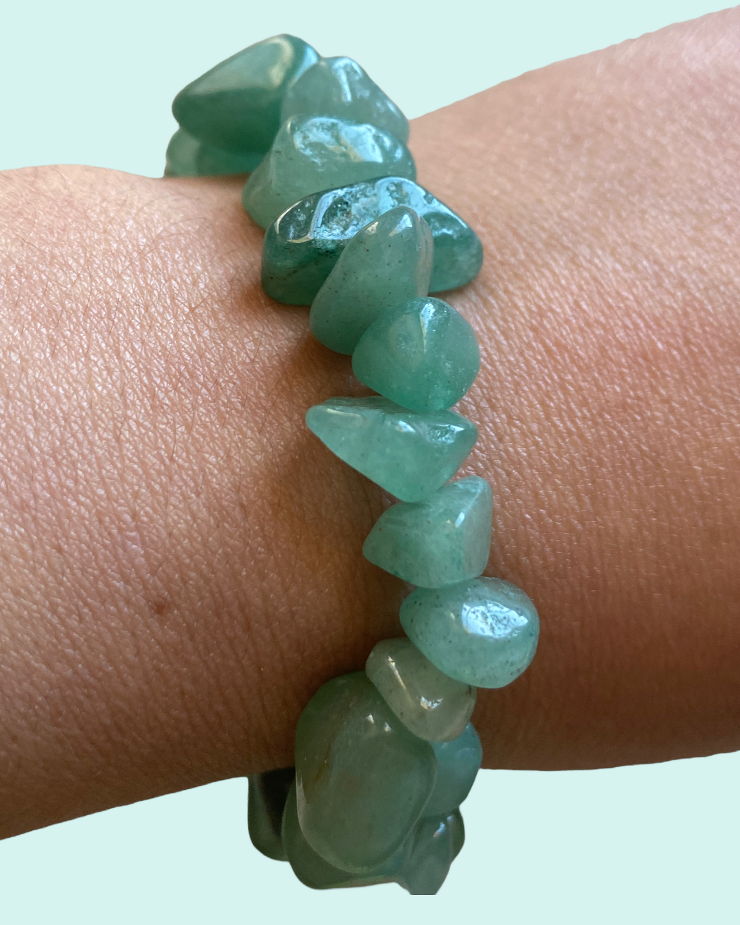 Chipped Malachite Gemstone Bracelet