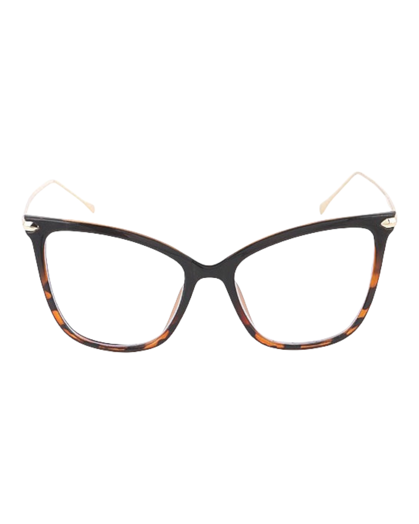 Blue Light Block Cat Eye Glasses (Black & Brown)