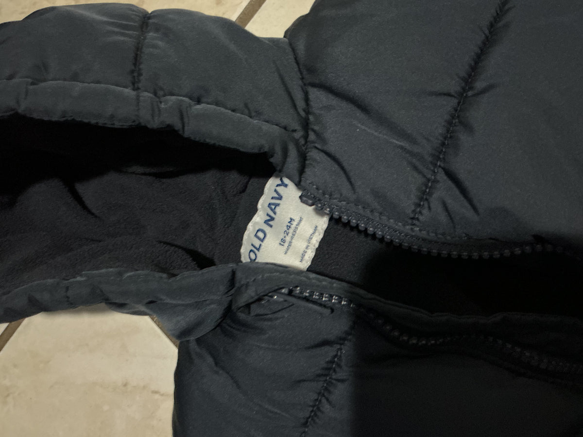 Old Navy - Bear Blue Hoodie Size 18-24 Months (Used)
