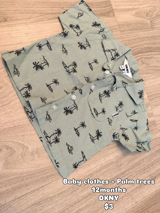 Baby Clothes -Palm Trees 12Months (Used)