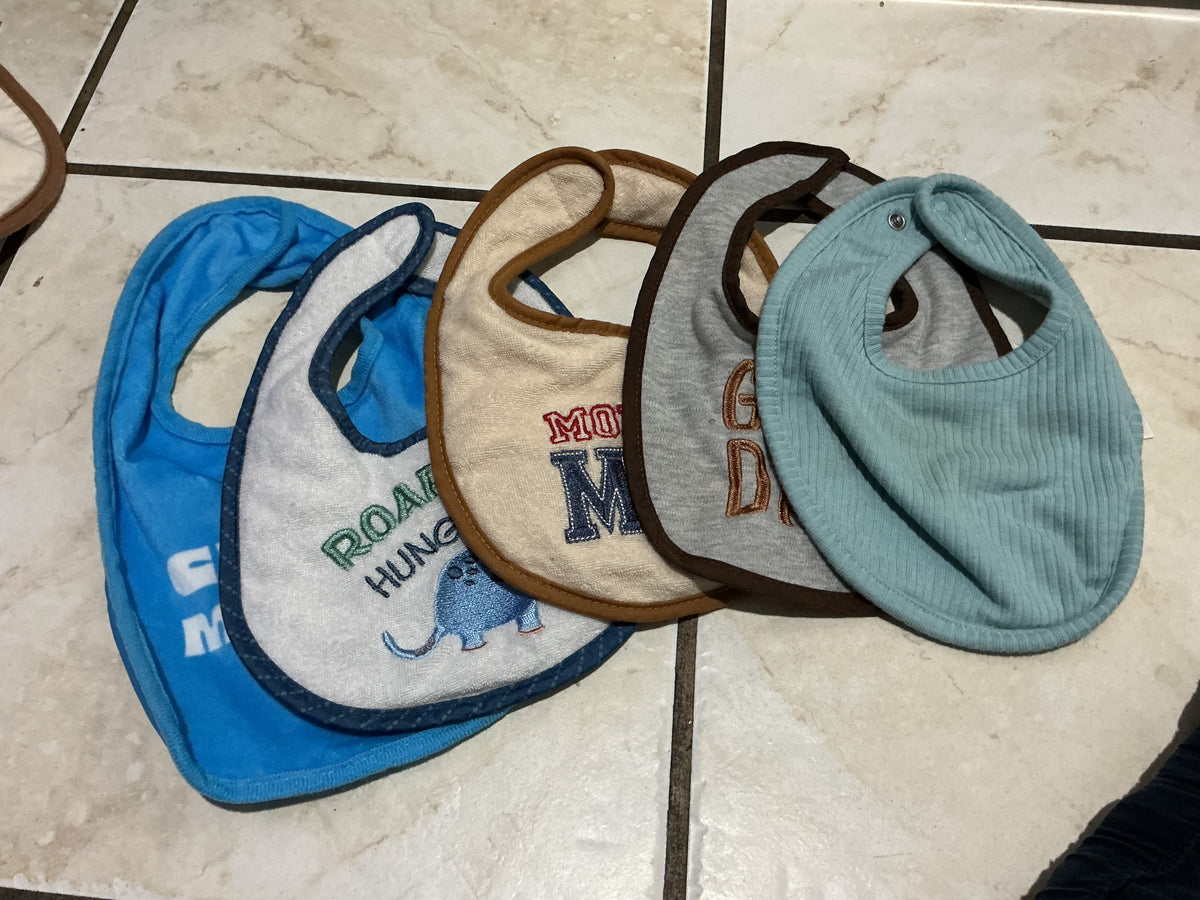 BUNDLE: Baby Bibs 12pk of random sizes
