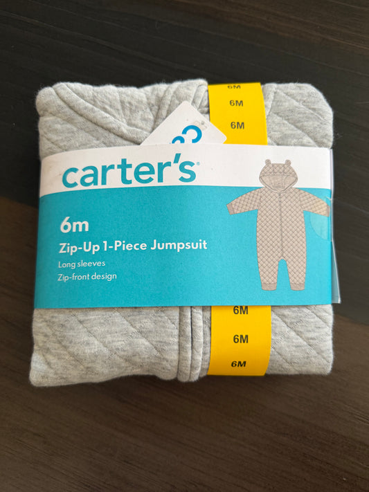 Baby Clothes 6 months "Zip up Jumpsuit" (3pk) (NEW)