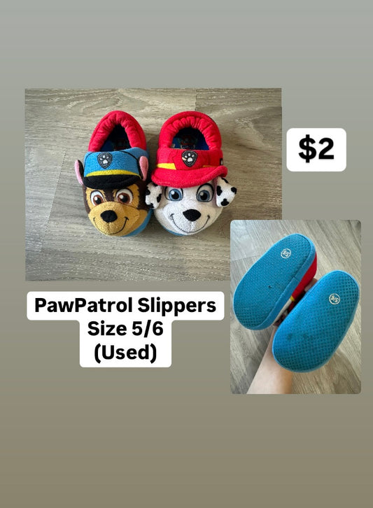 PawPatrol Slippers Size 5/6 (Used)