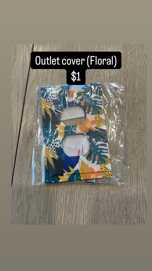Outlet cover (Floral)