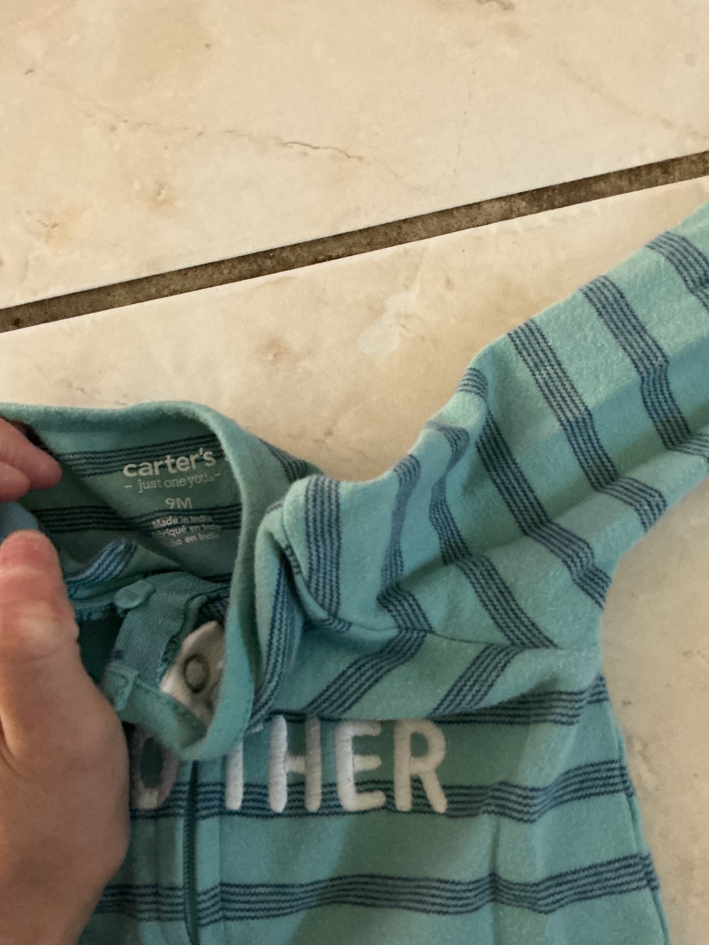 Baby Clothes - Big Brother Pj's 9months (Used)