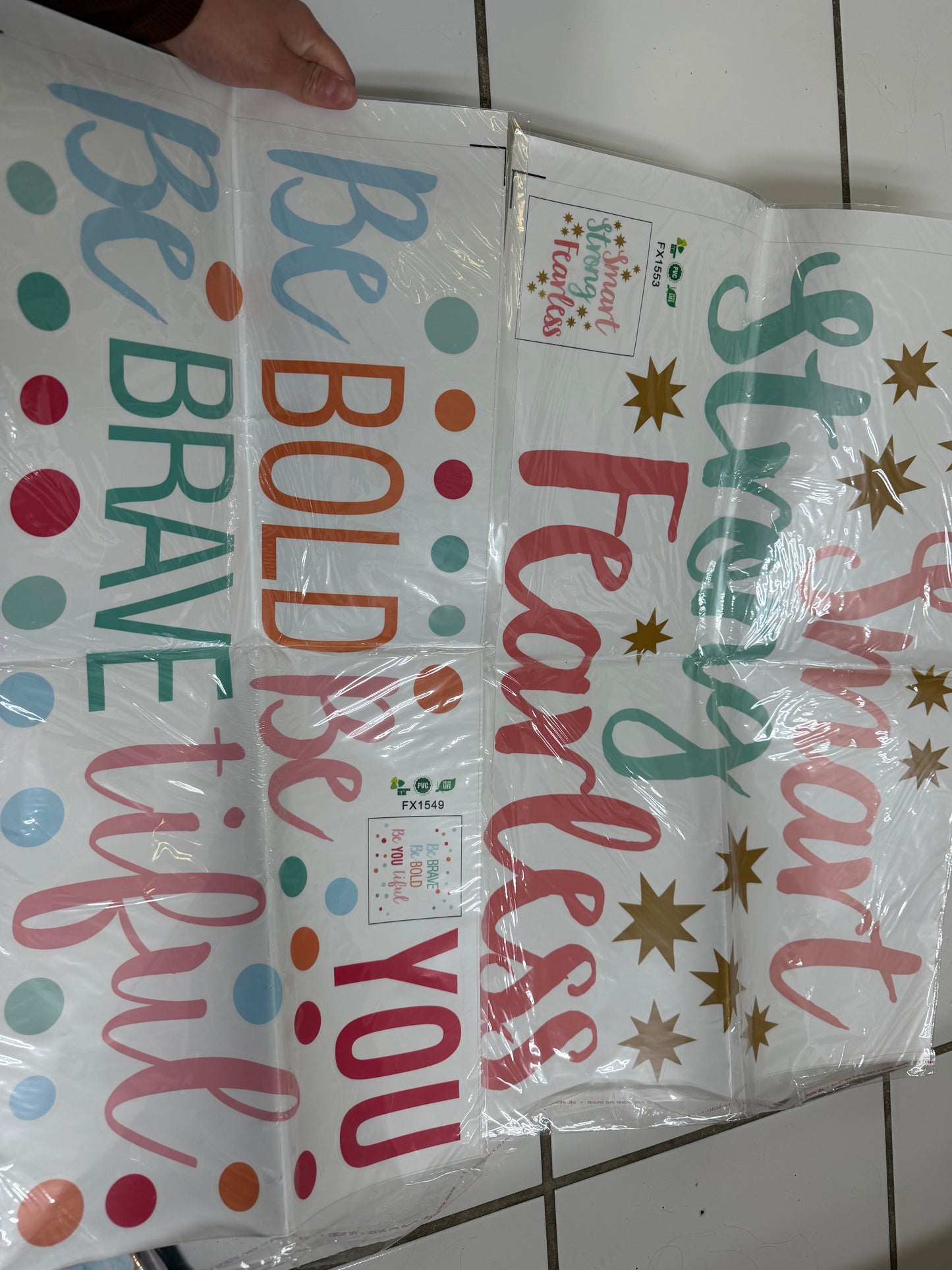 Wall décor "Be Bold, Be you , Be brave, Smart, strong, Fearless (NEW)