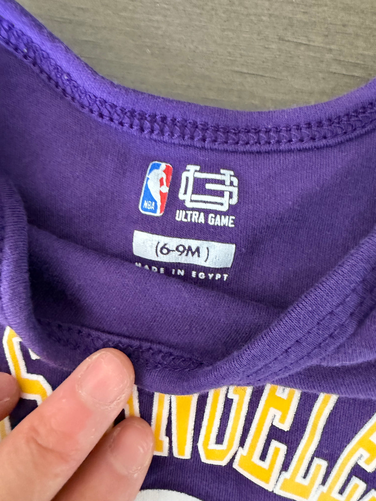 Baby  Clothes - Los Angeles Lakers 6/9 Months (Used)