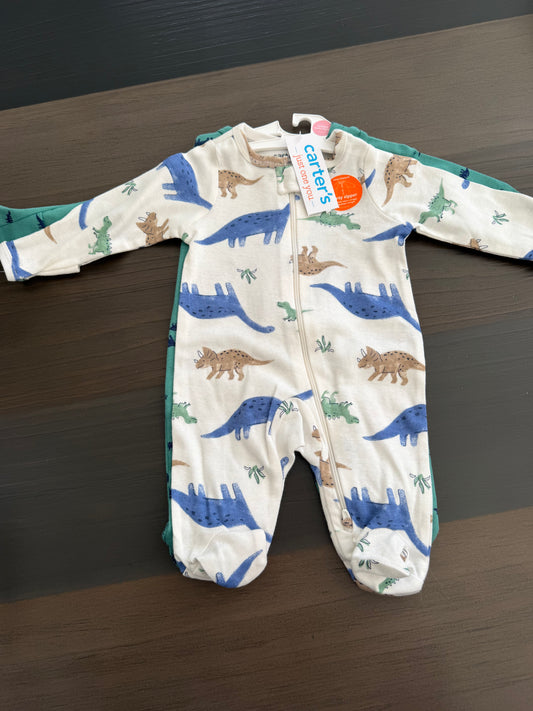 Baby Clothes - Dino Outfits 2pk Newborn (NEW)