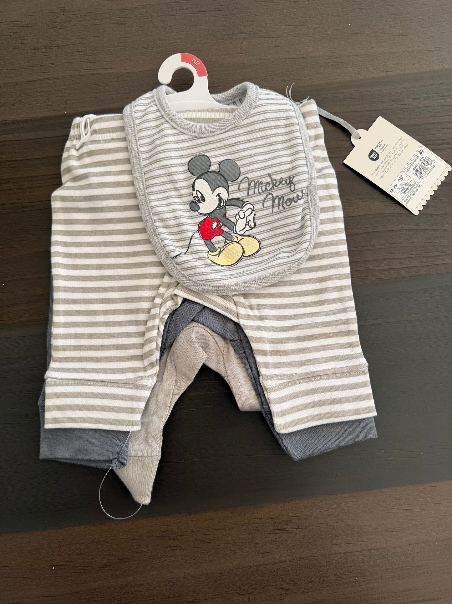 Baby Clothes Newborn - Pants & Bib Micky mouse (NEW)