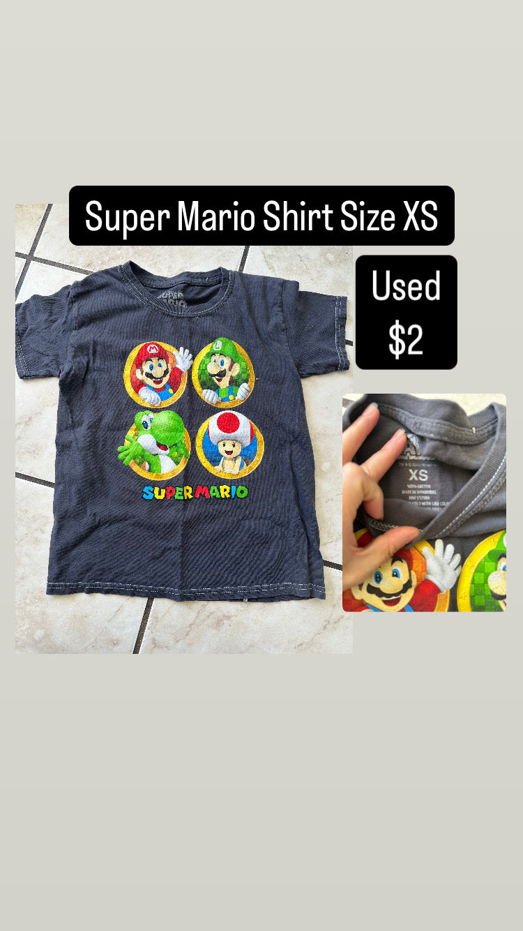 Super Mario Shirt Size XS