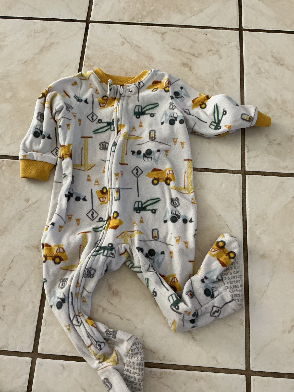 Baby Clothes - Trucks Pj's 12months (Used)