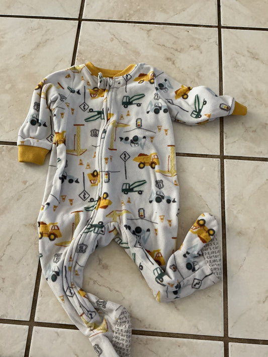 Baby Clothes - Trucks Pj's 12months (Used)