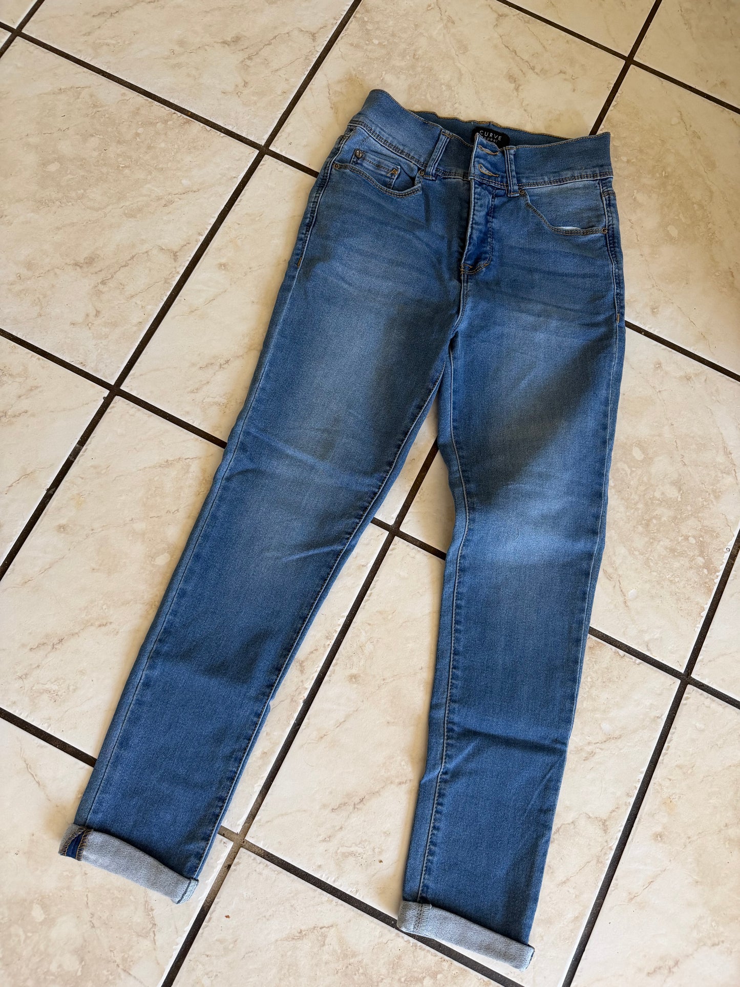Girl Pants - Denim Pants size 2 Curve (Used)