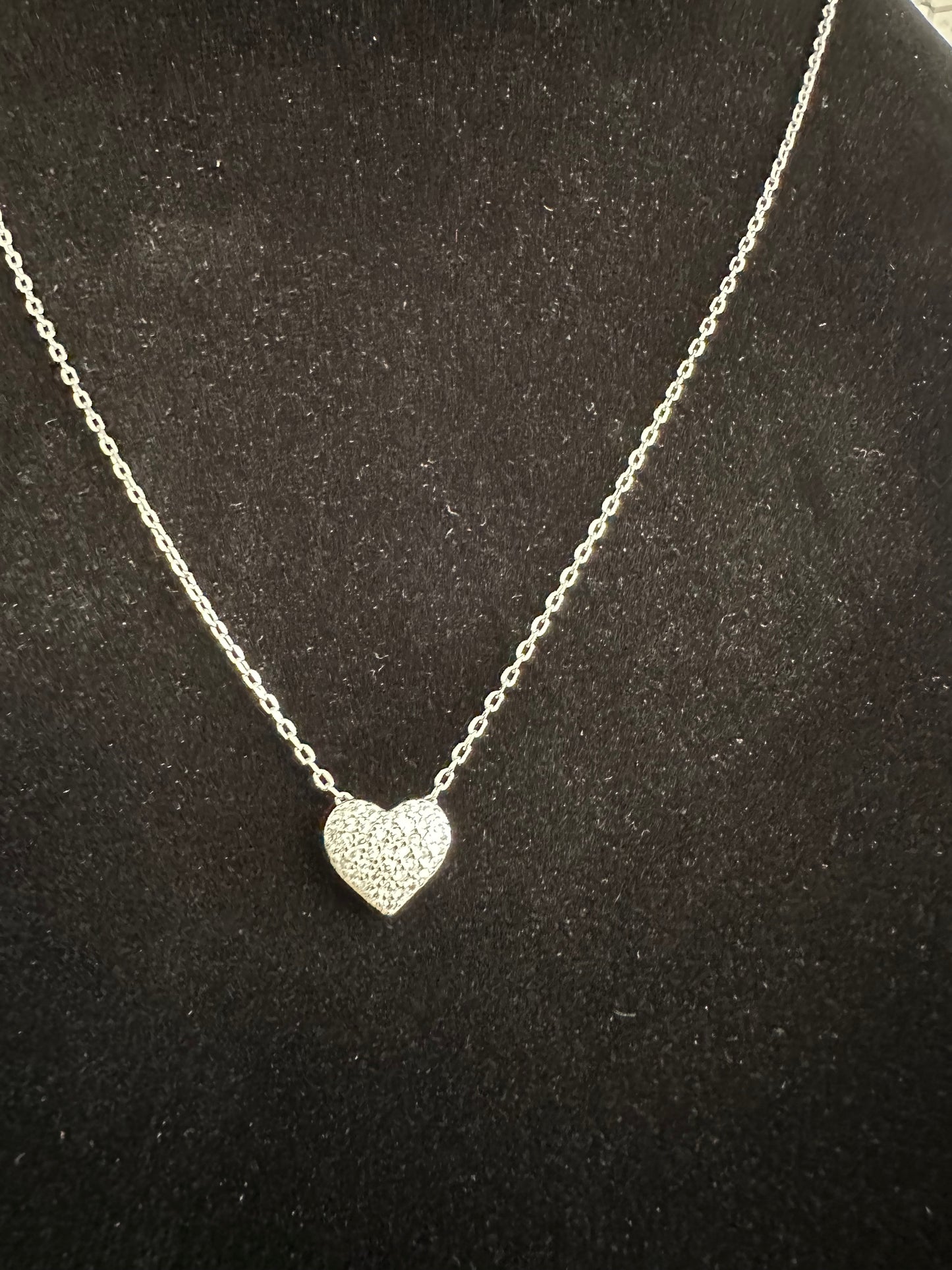 Vintage Heart Pendant (Silver)