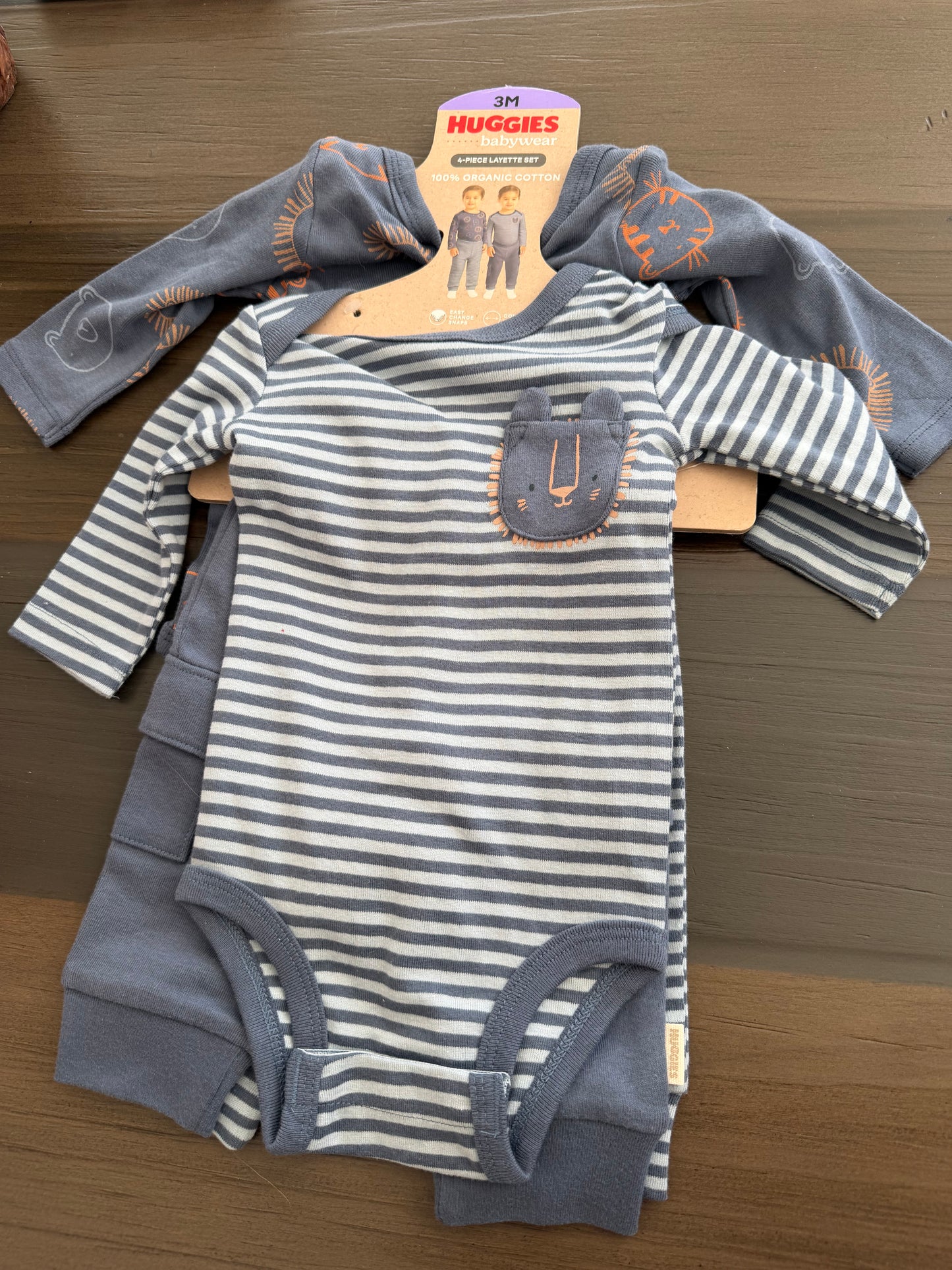 Baby Clothes - Blue 4pk Layette Set 3month (NEW)