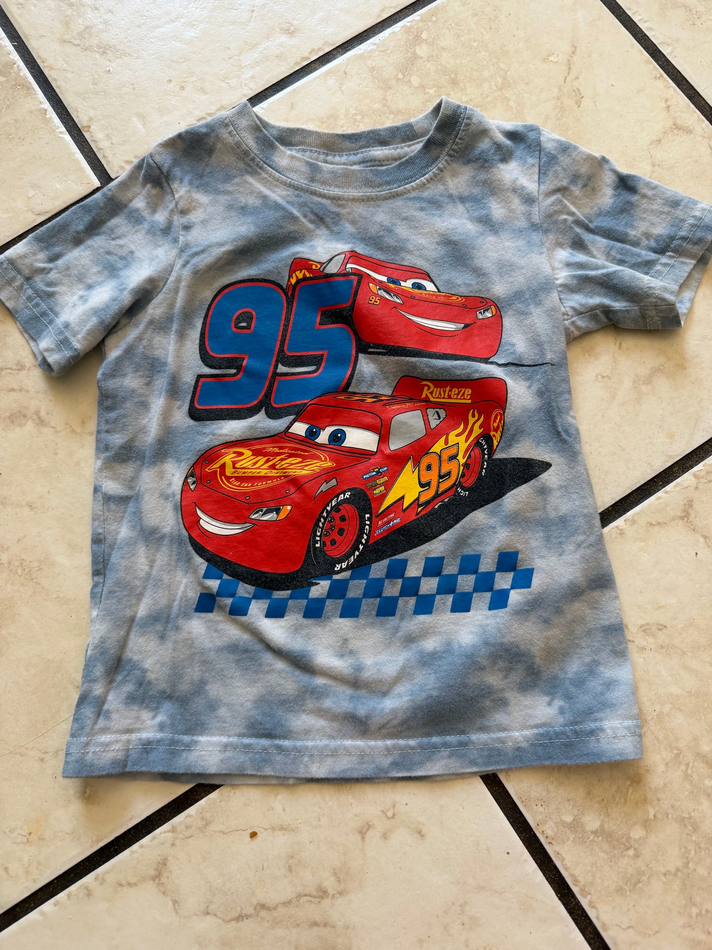 Boy Shirt - Blue Cars Size 3T (Used)