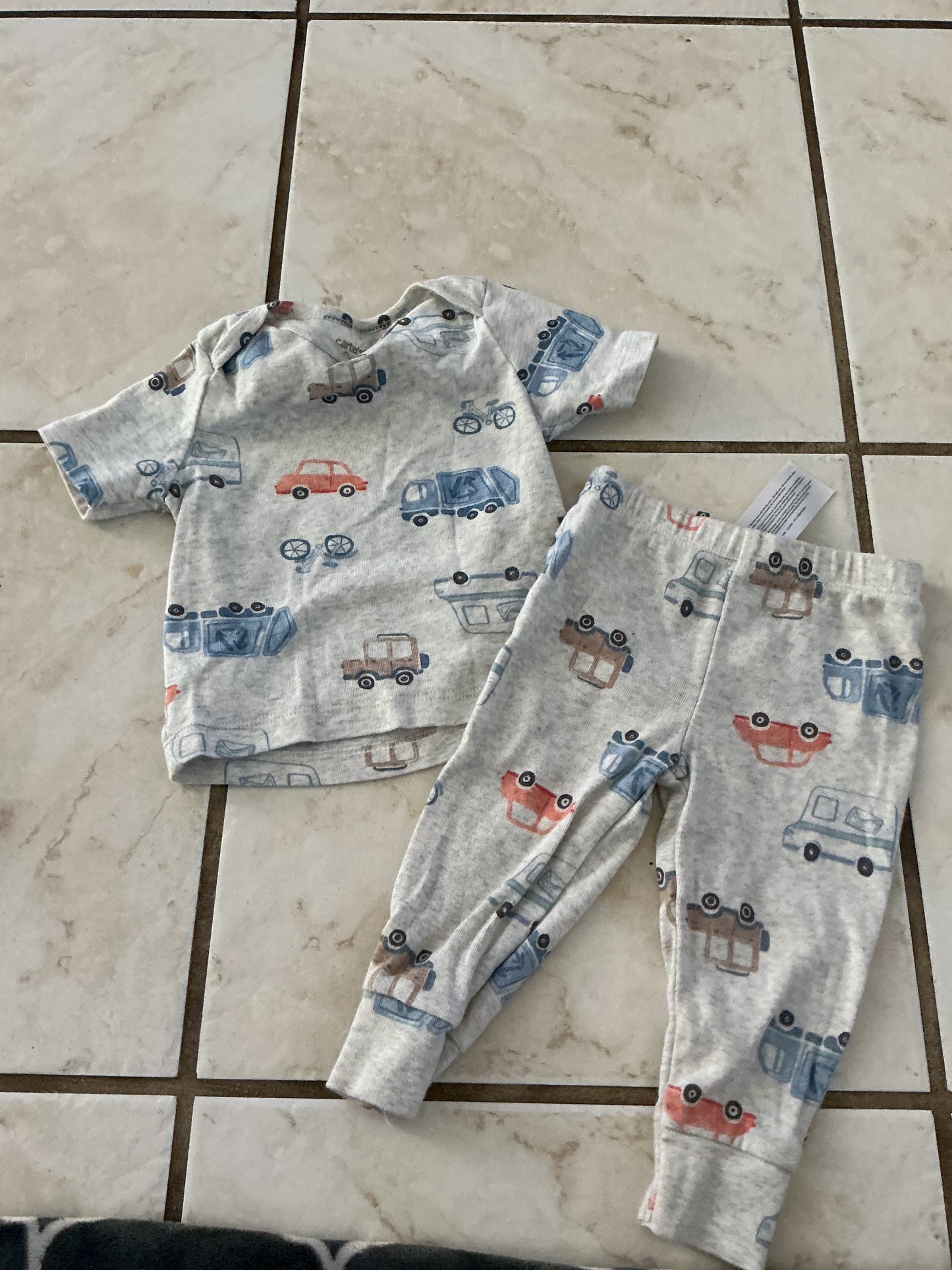 Baby Clothes - Car Pajamas 9m (Used)
