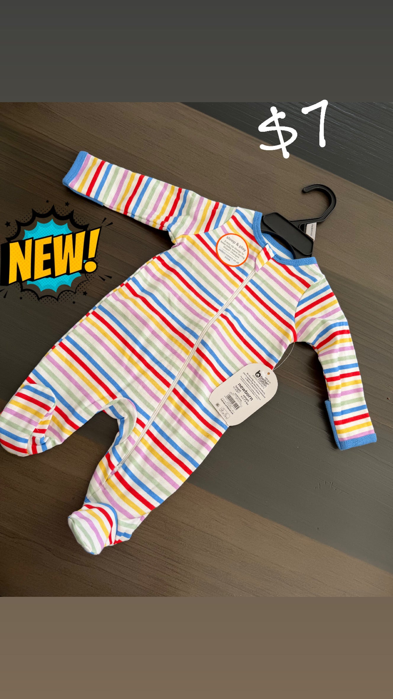 Baby Clothes Newborn - Stripped Baby Onesie (NEW)
