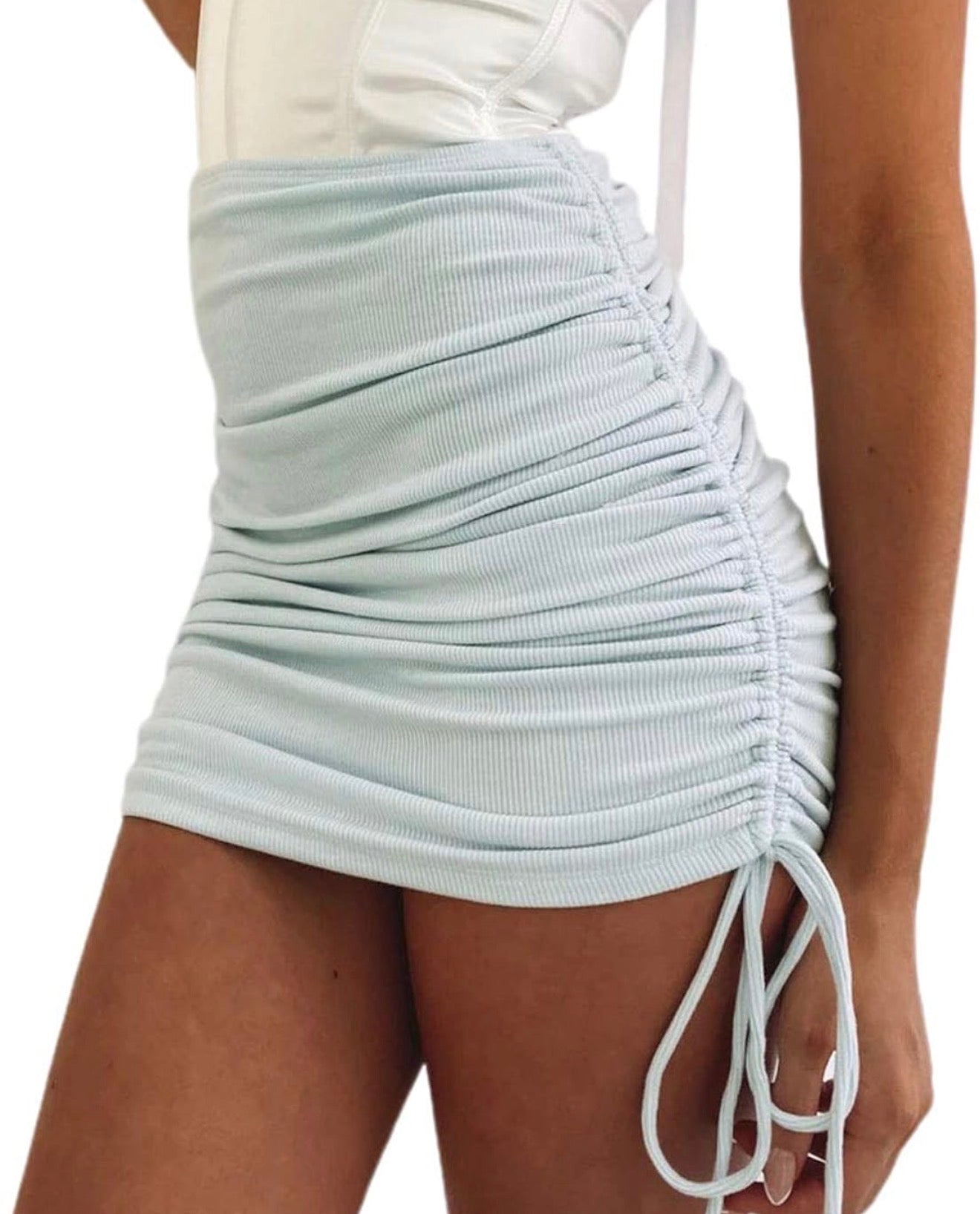 Casual Mini Skirt (Blue)