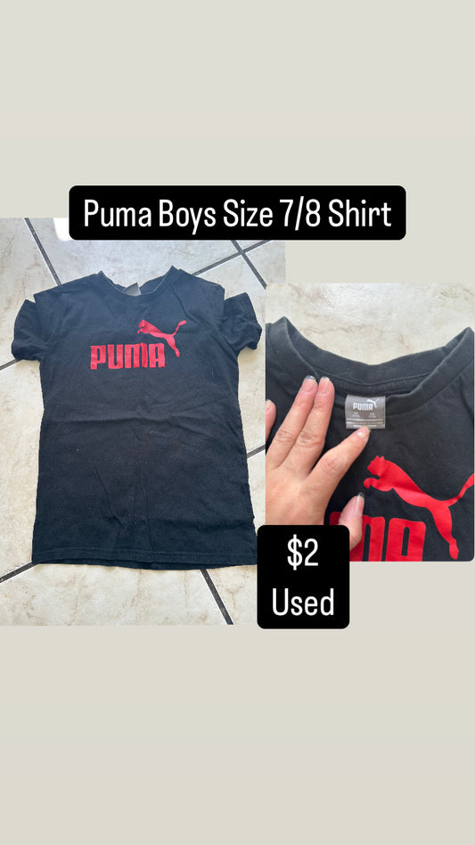Puma Boys Size 7/8 Shirt used
