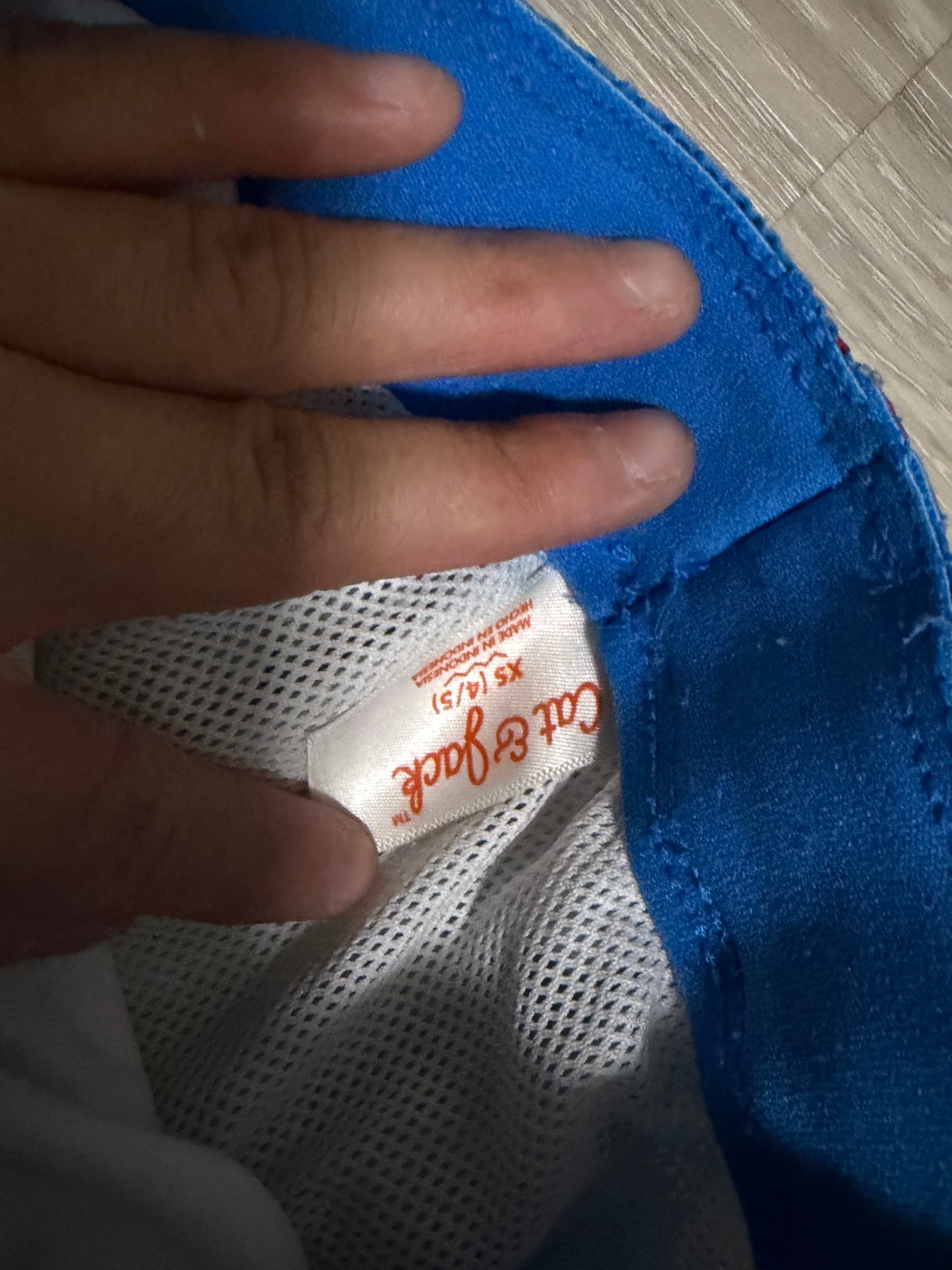Boy Clothes - Blue Shark Swim Trunks Size 4/5 (Used)