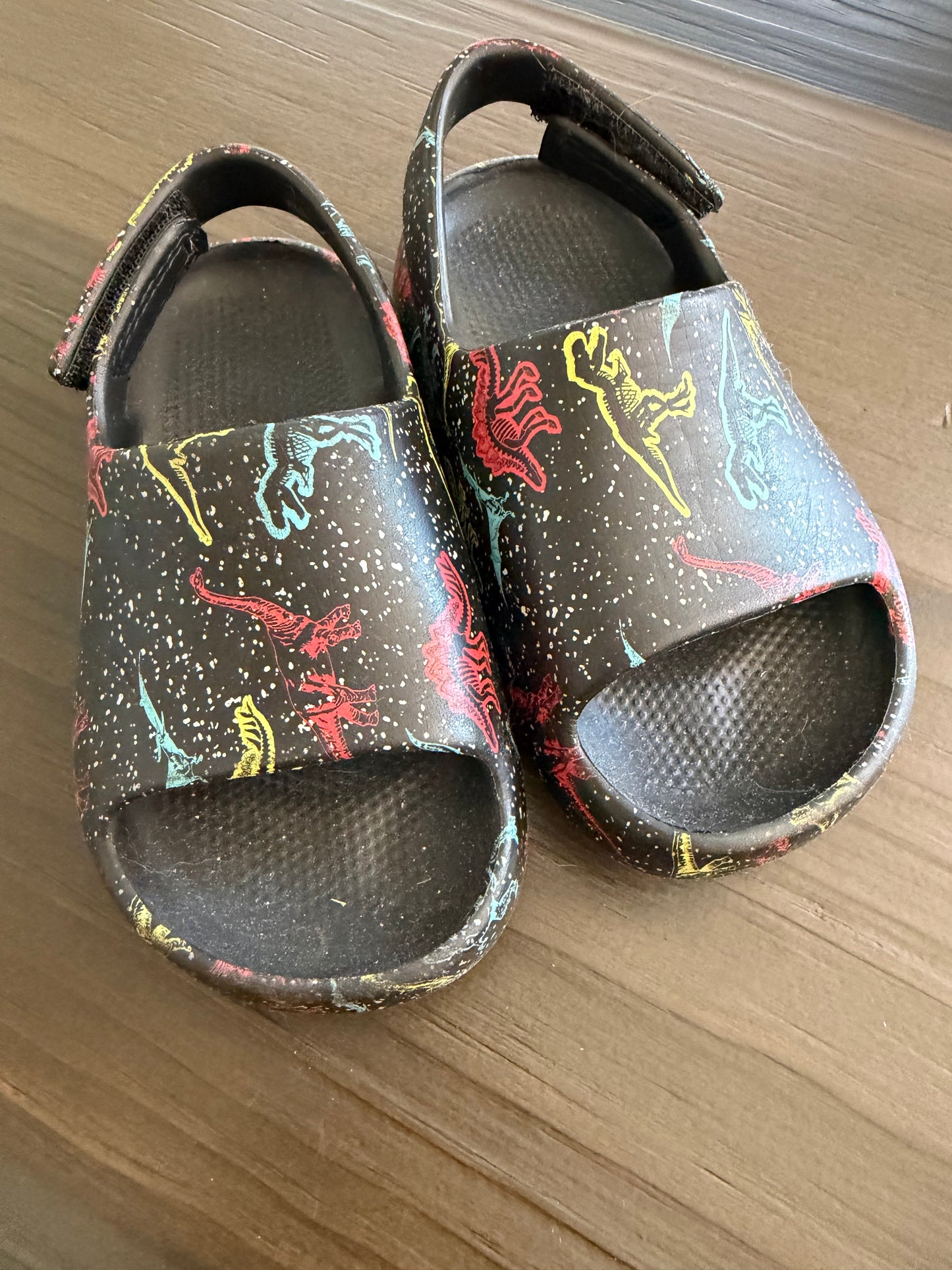 Boy Shoes - Dino's flip flops Size 7/8 (Used)