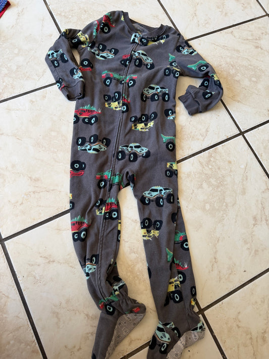 Little Boy - Monster Truck Jammies 4T (Used)