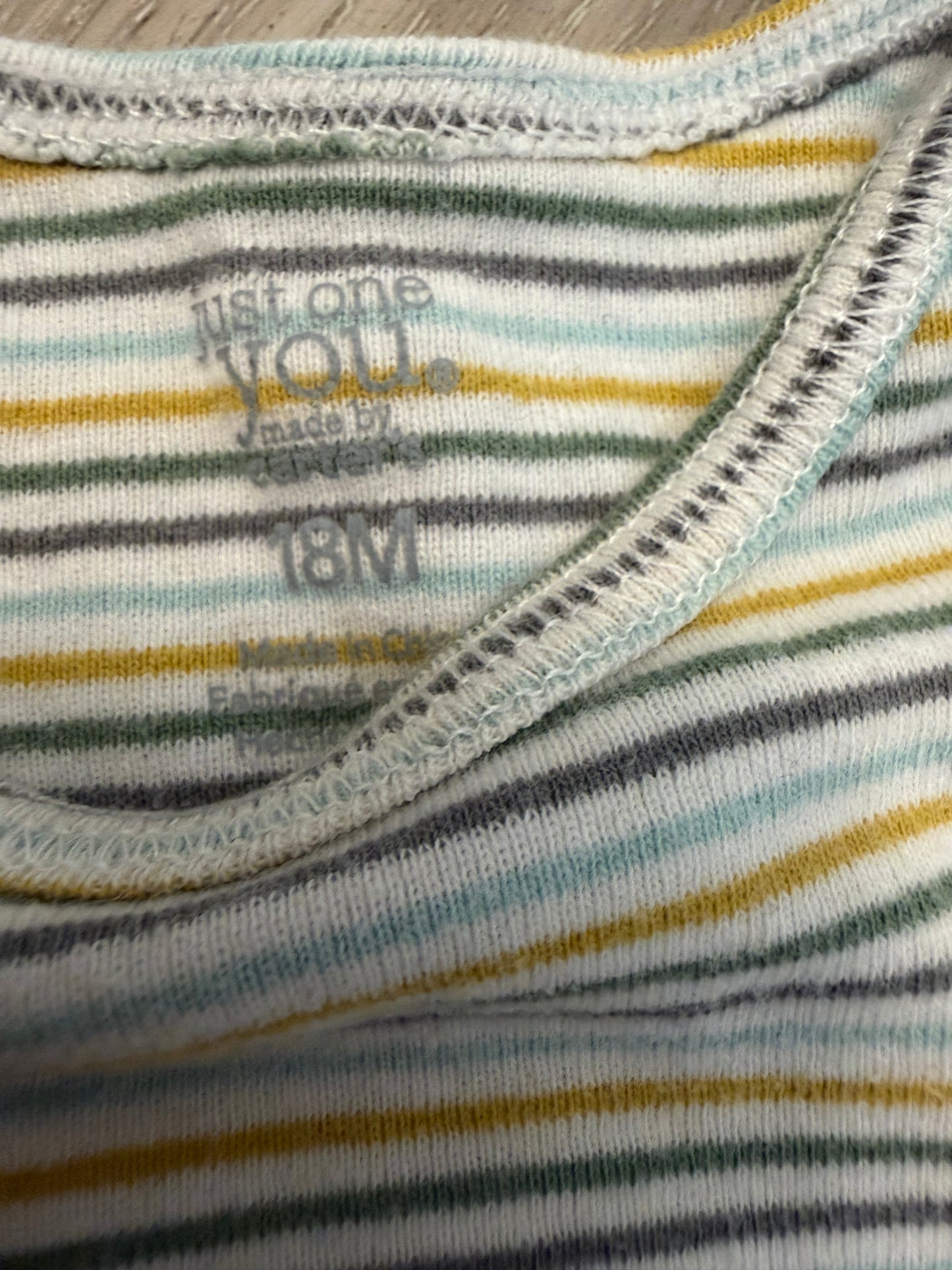 Baby Clothes  - Carters Stripped Onsie 18 Months (Used)
