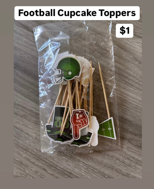 Football Cupcake Toppers