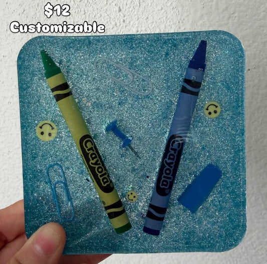 Teacher Coaster - Blue (Customizable)