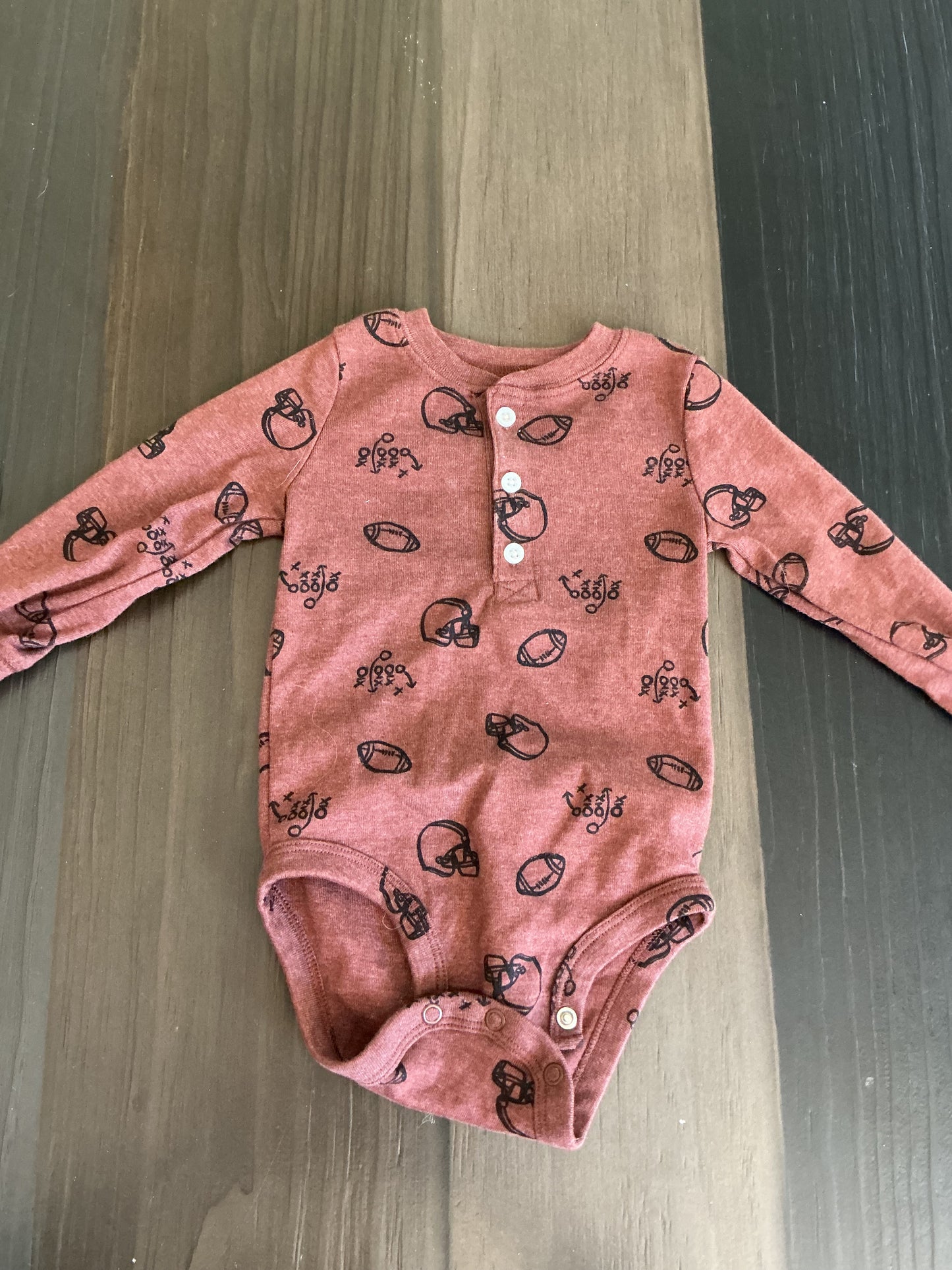 Baby Clothes - Football Onsie 12months (Used)