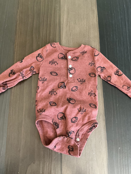Baby Clothes - Football Onsie 12months (Used)