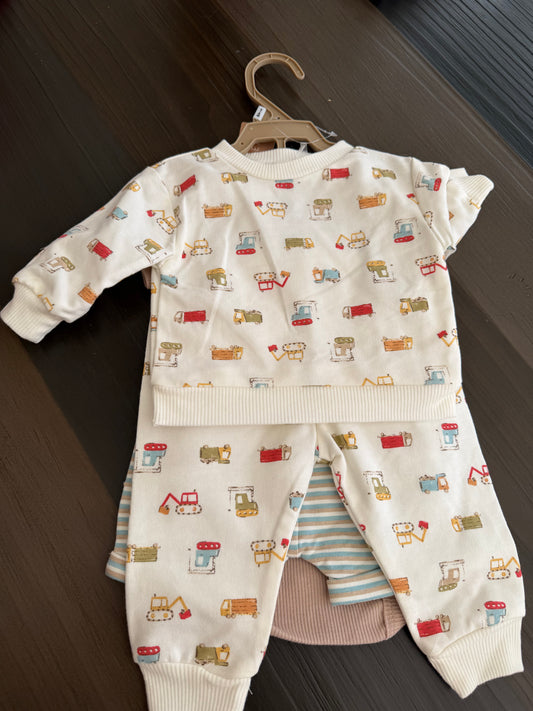 Baby Clothes - Truck Set 4pk 3-6Months (NEW)