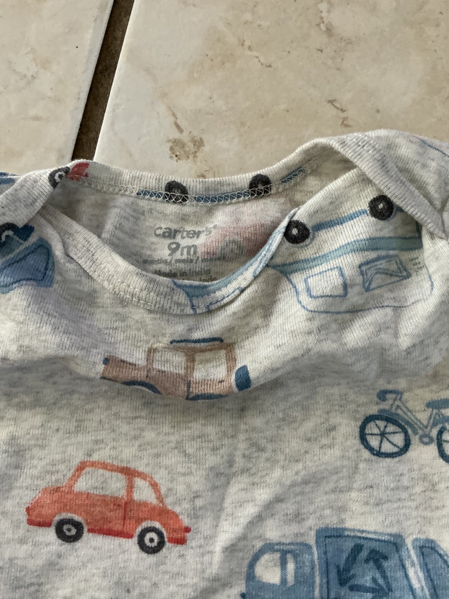 Baby Clothes - Car Pajamas 9m (Used)