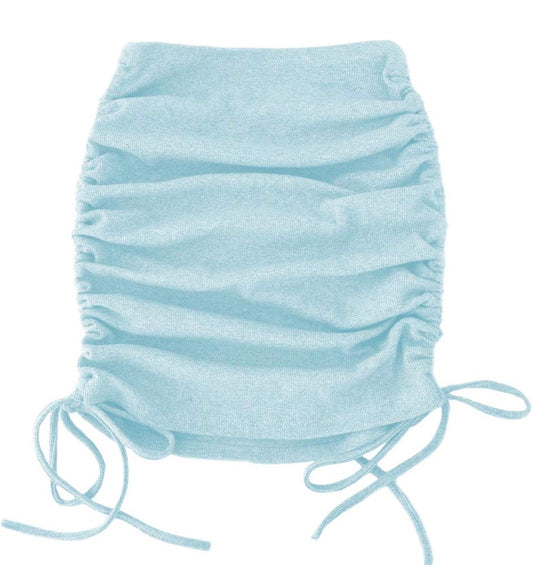 Casual Mini Skirt (Blue)