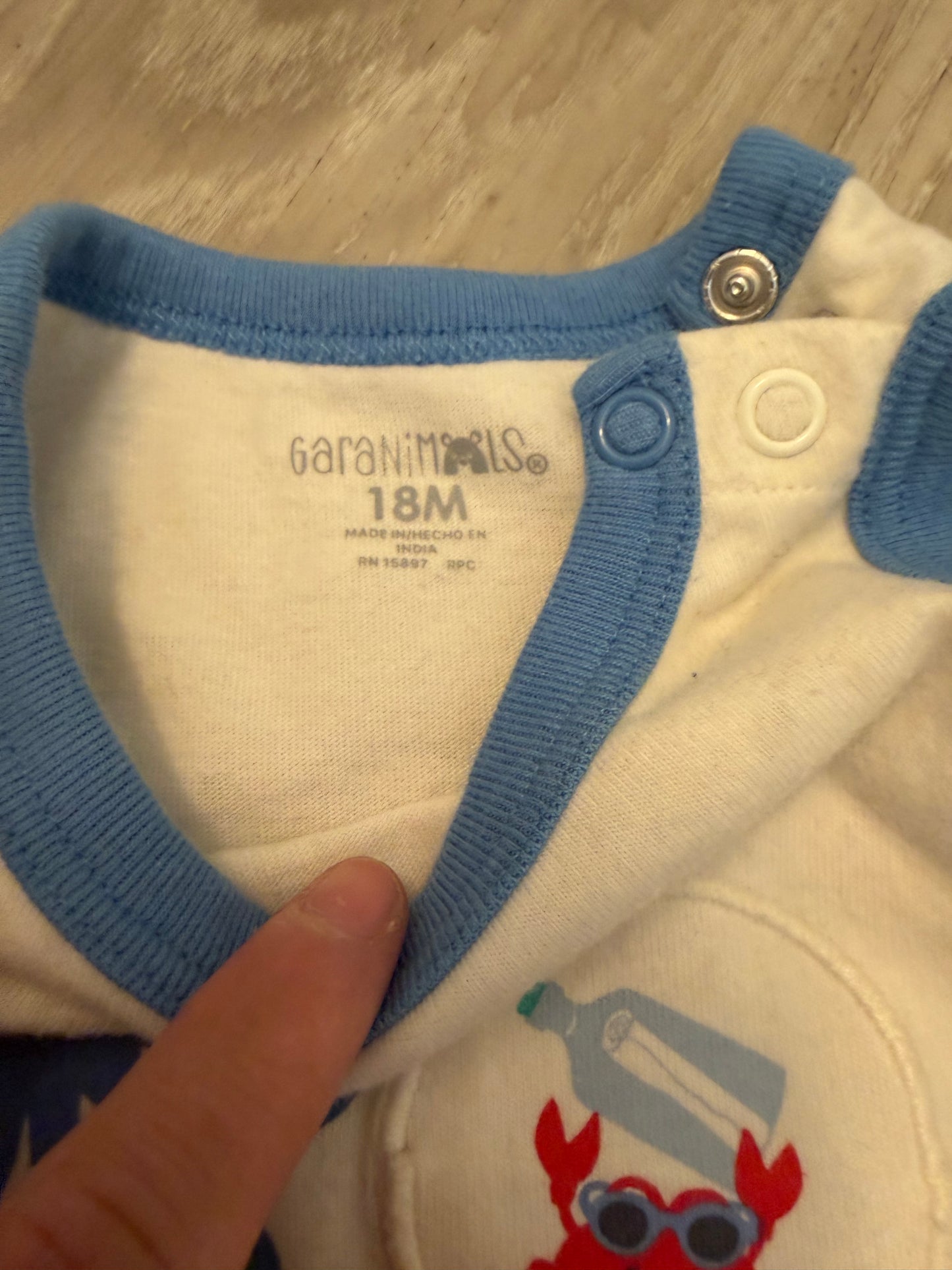 Baby Clothes - Octopus Onesie Garanimals Size 18 (Used)