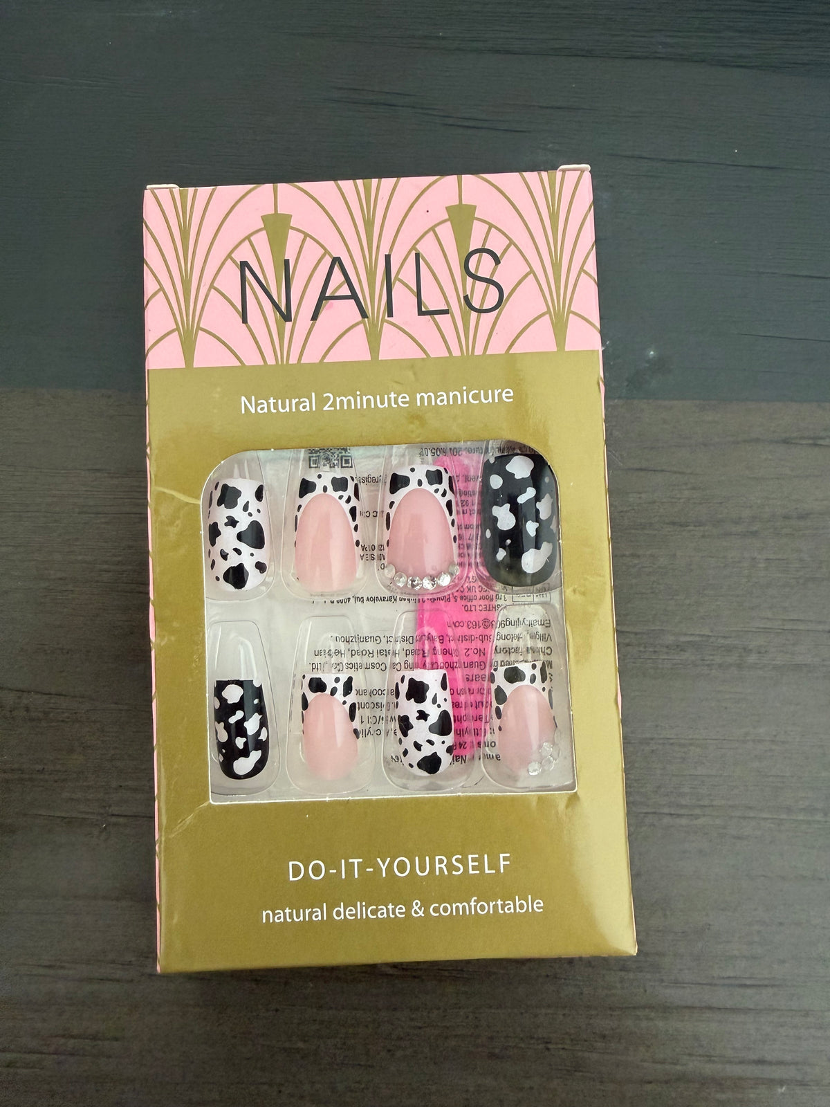 Cow Print Nails