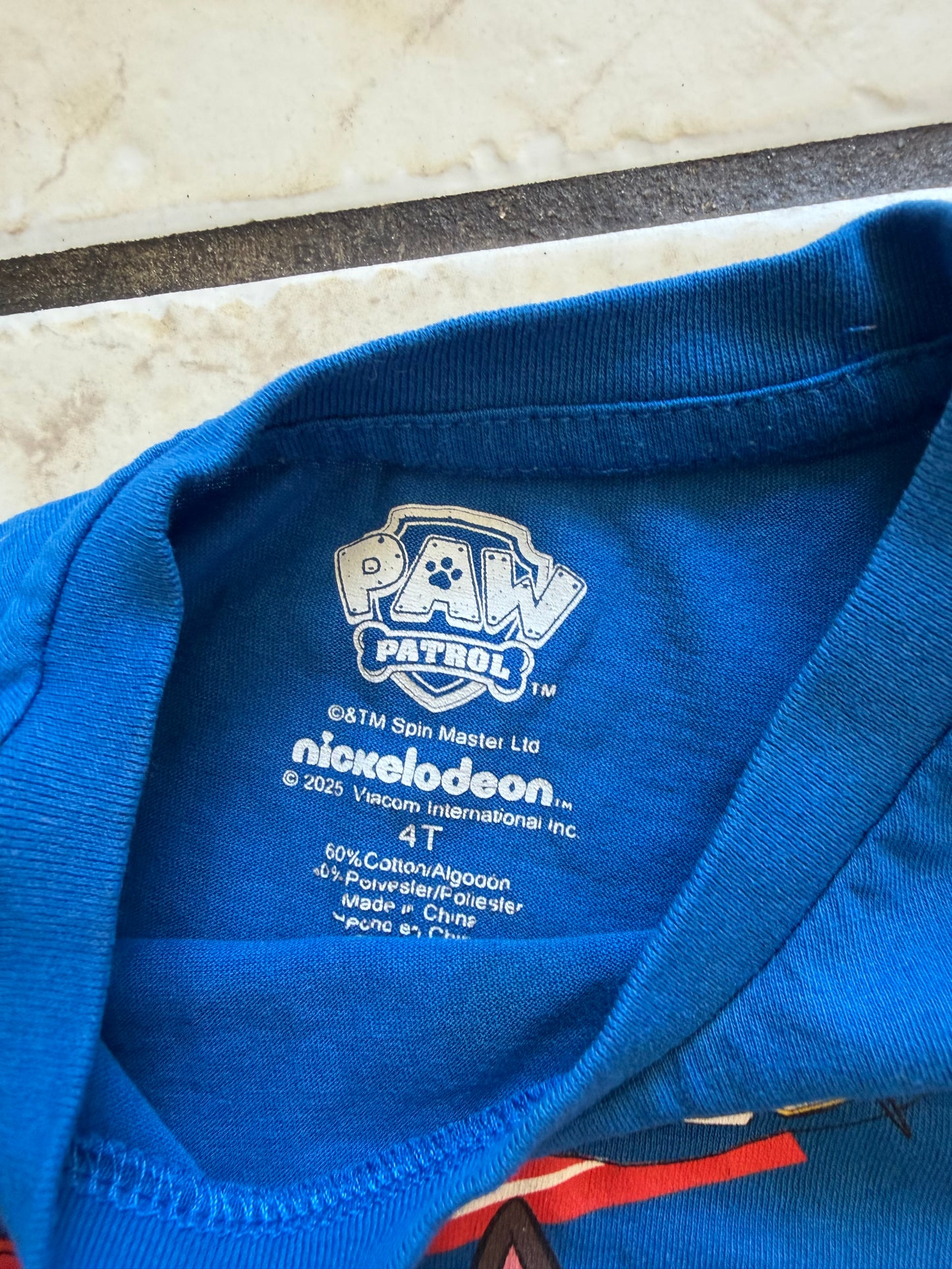 Little Boy - Blue Paw patrol Size 4T (Used)